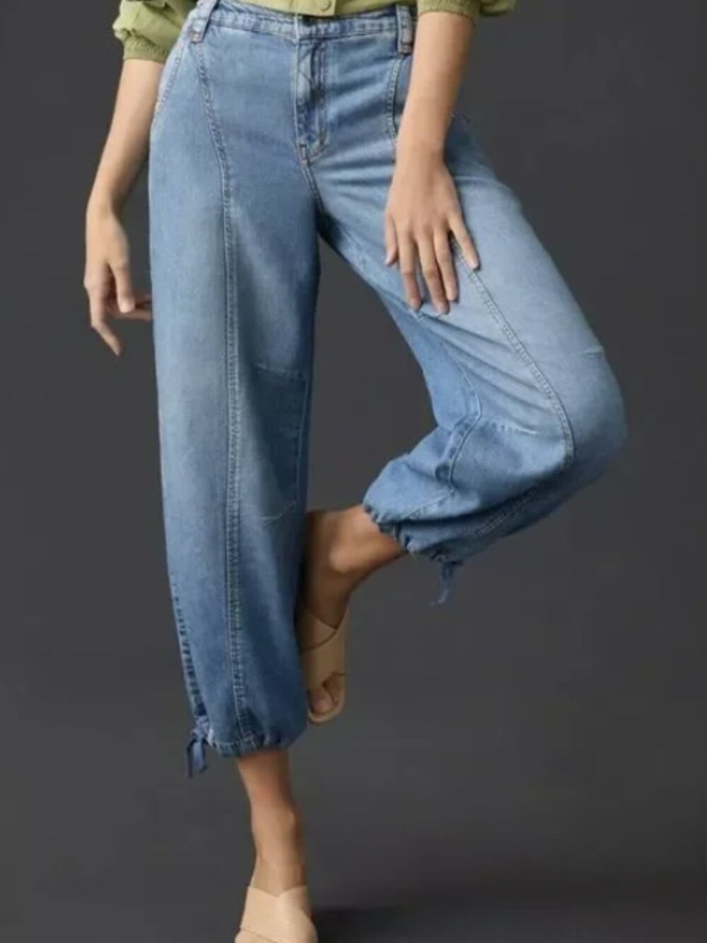 Anthropologie $148 Pilcro Beach Cargo Mid-Rise Jeans